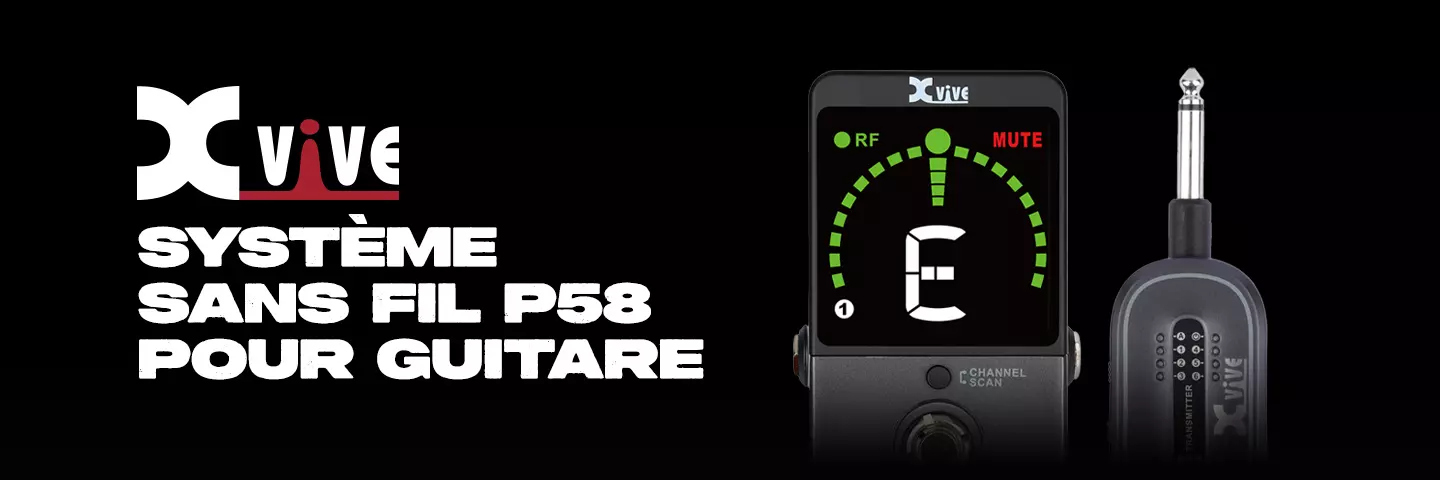Voici le système sans fil P58 pour guitare